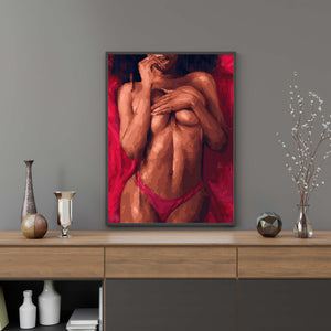 Картина по номерам Девушка на кровати