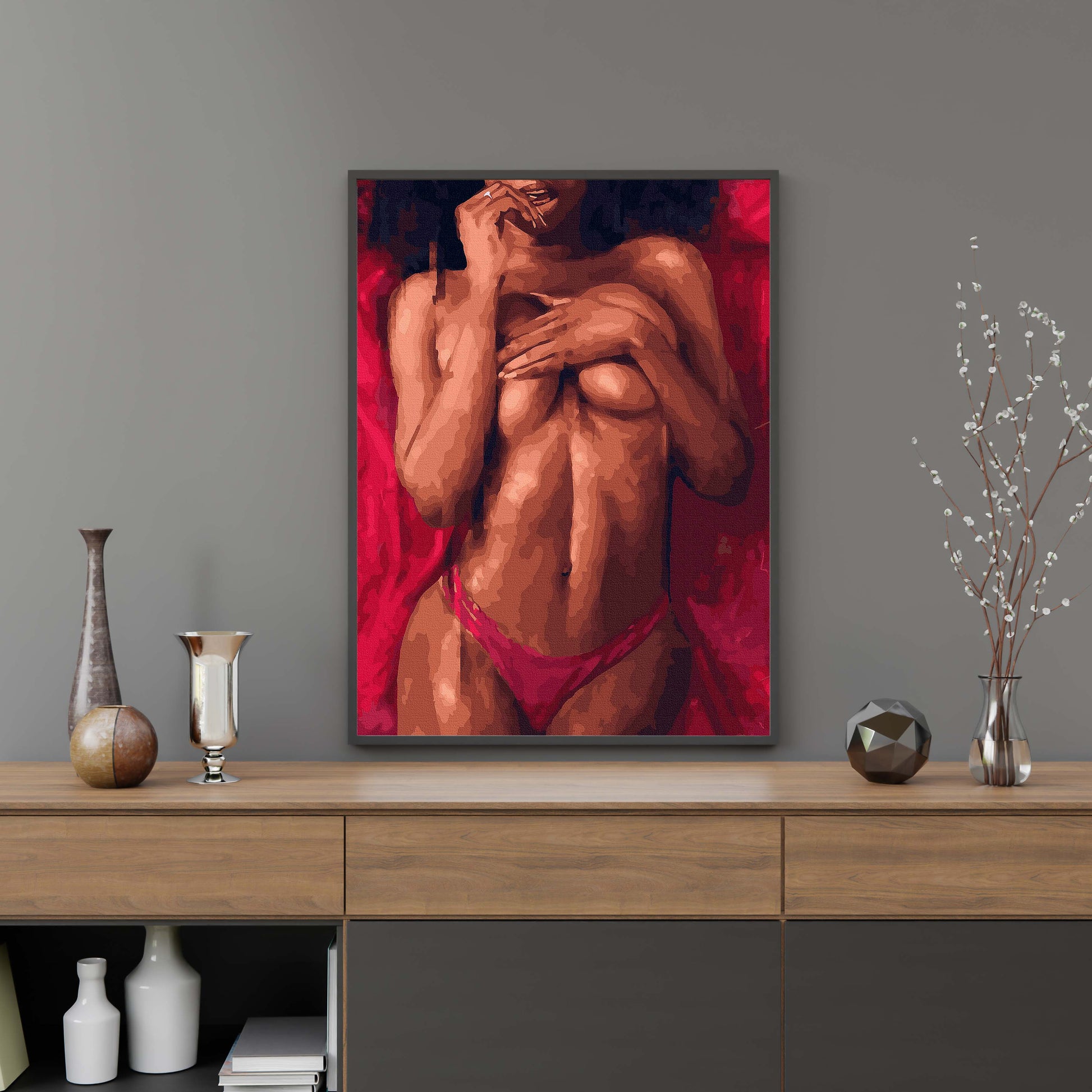 Картина по номерам Девушка на кровати