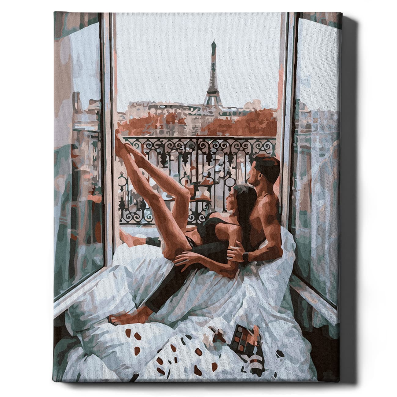 Картина по номерам «Утро в Париже» Sovabooks, художественный набор для творчества с изображением парижского утра.