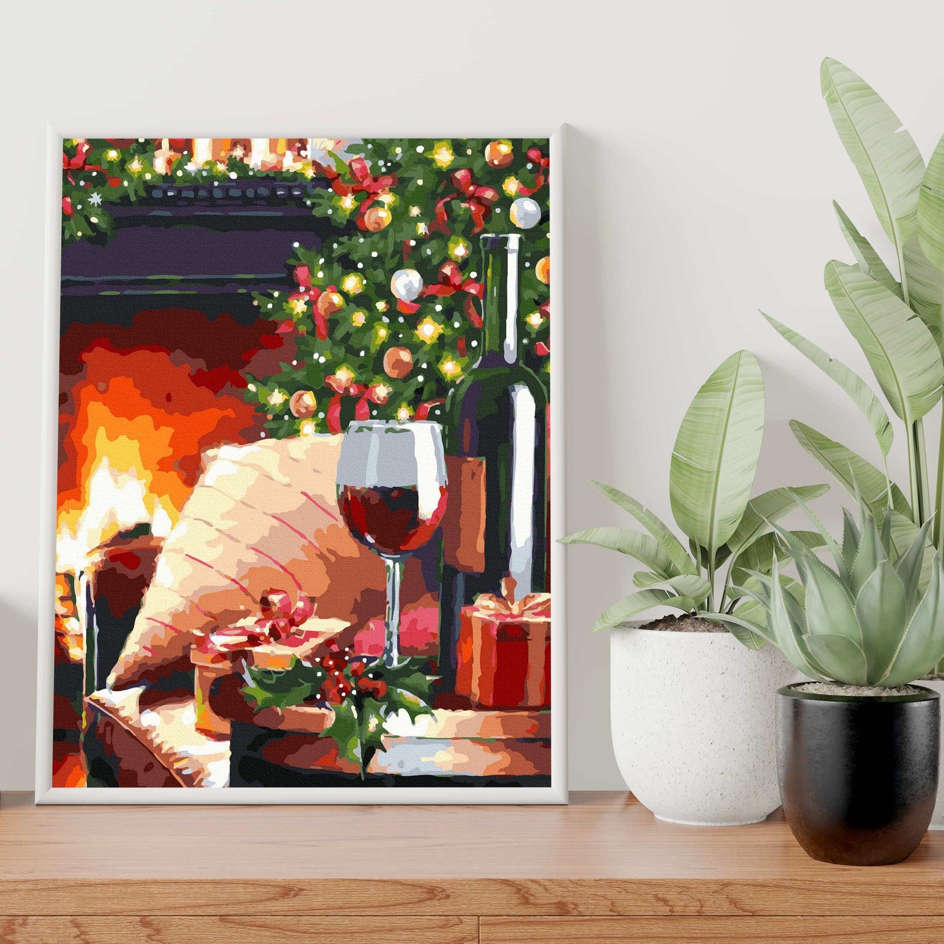 Картина по номерам Отдых у камина