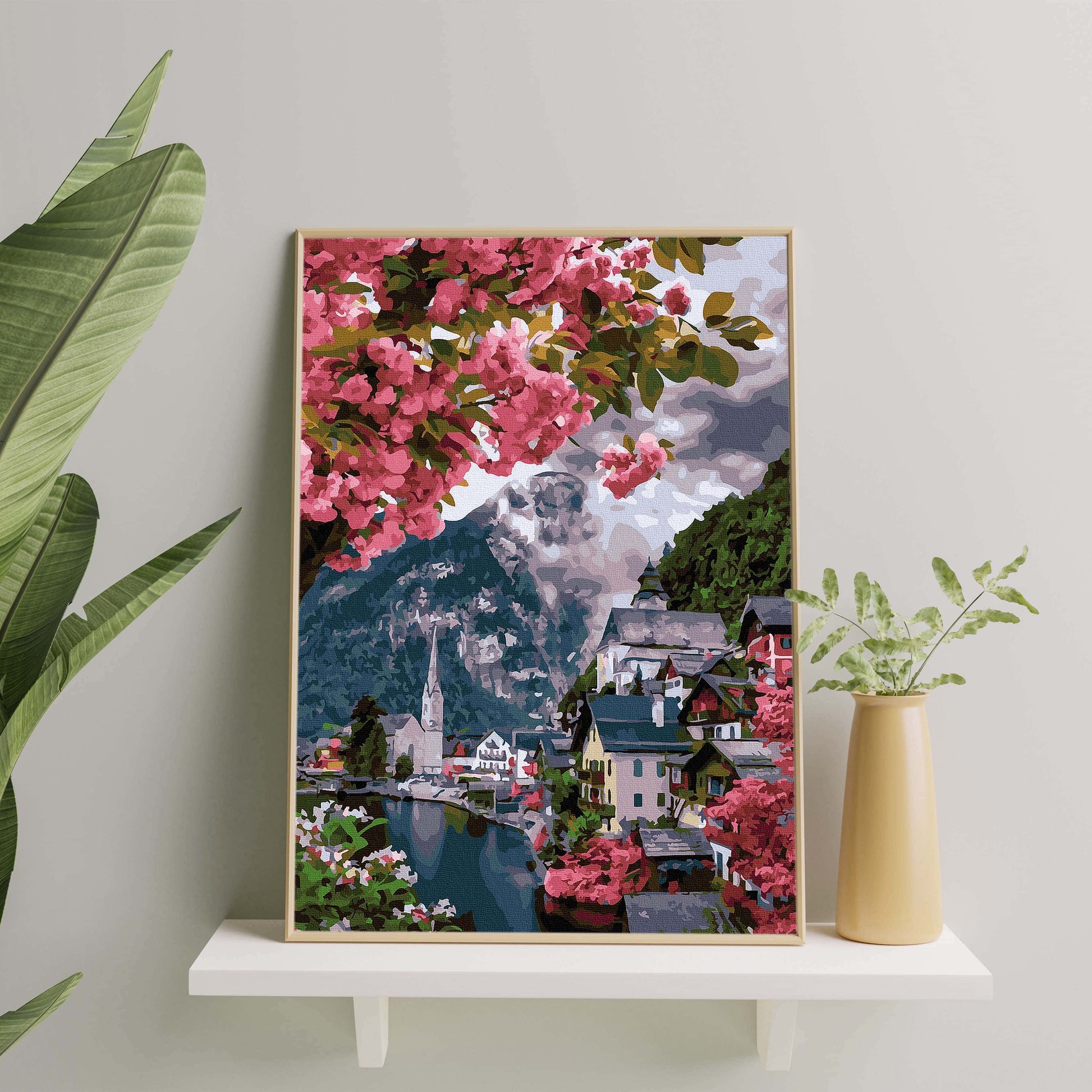 Картина по номерам Сакура в городе