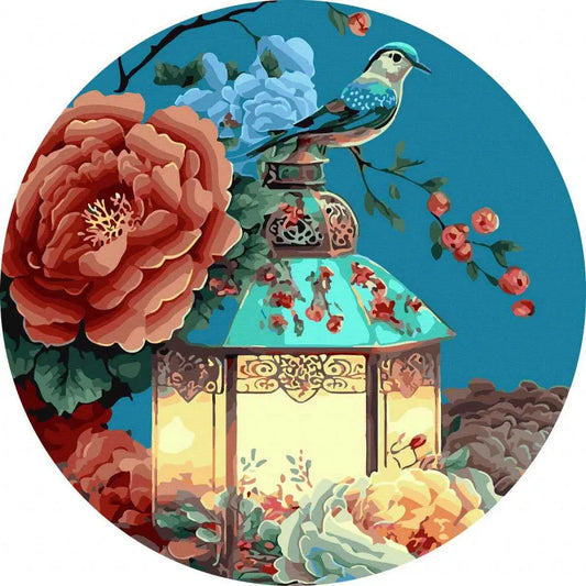 Круглая картина по номерам Оазис Света