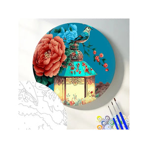 Круглая картина по номерам Оазис Света