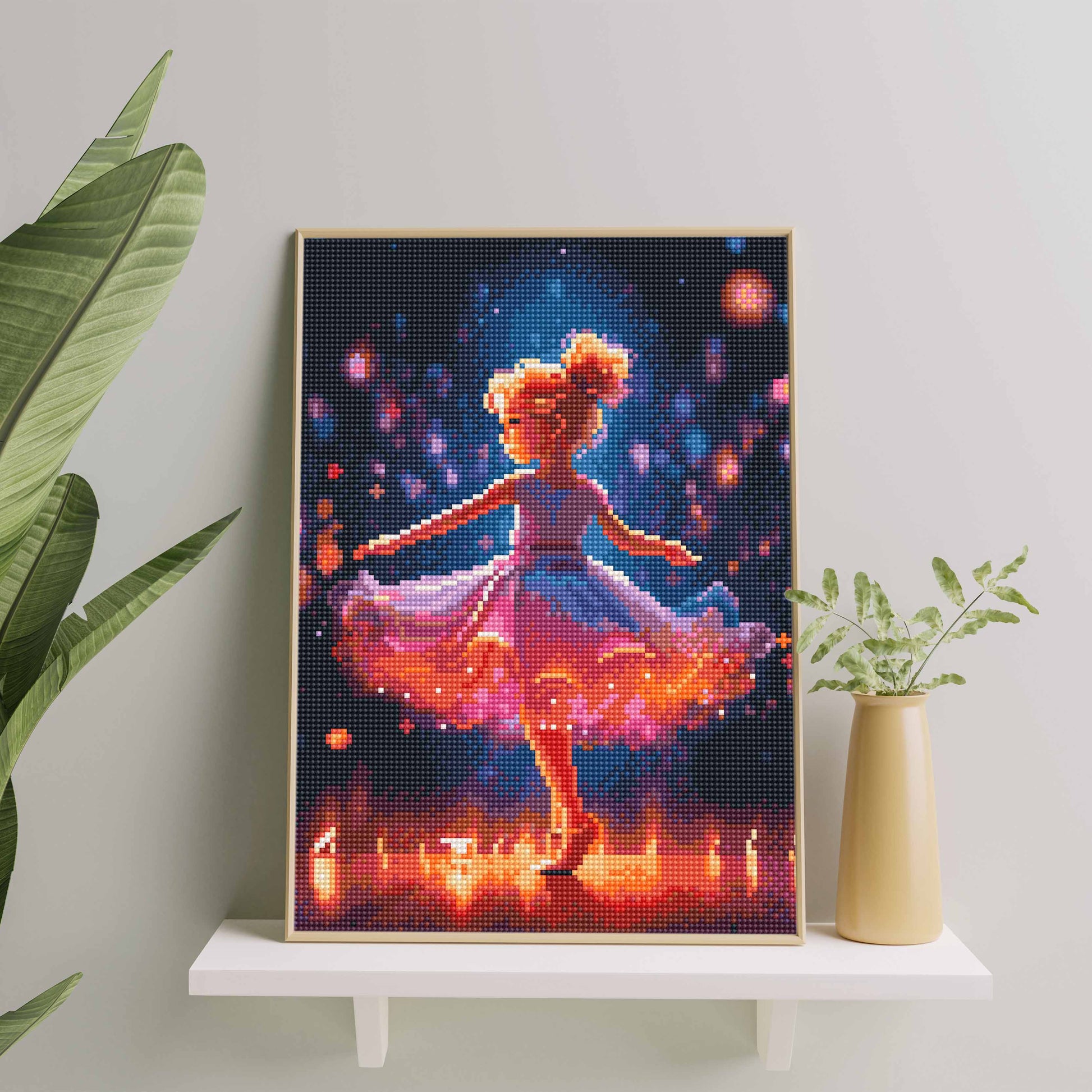 Алмазная мозаика Балерина на сцене (30х40)