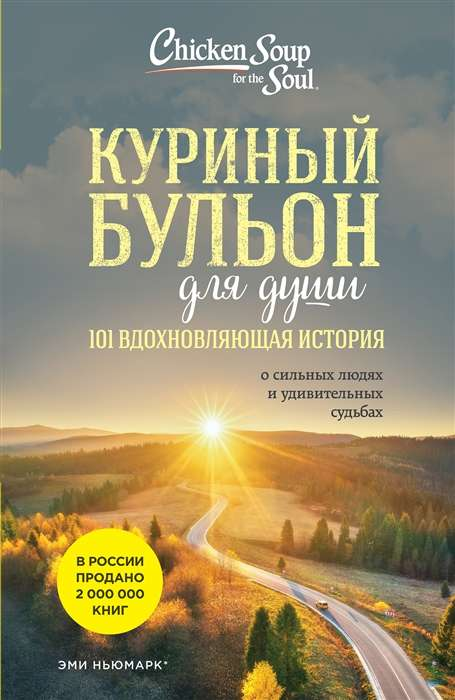 Книга "Куриный бульон для души" Эми Ньюмарк, психологическая литература, изображение обложки, вдохновляющая история о судьбах.