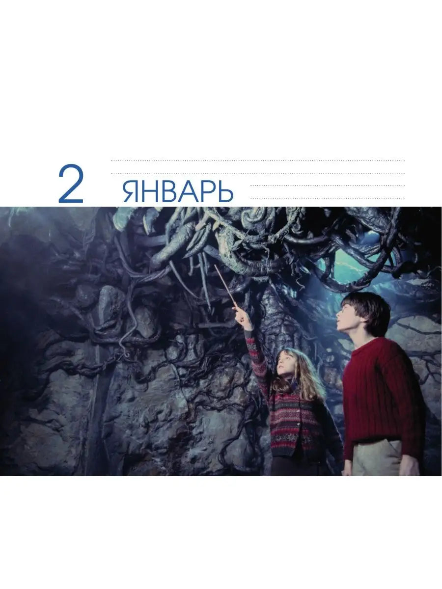 Настольный календарь "Гарри Поттер" от SOVABOOKS, формат 19х15,3 см, с изображением героев и магической тематикой.