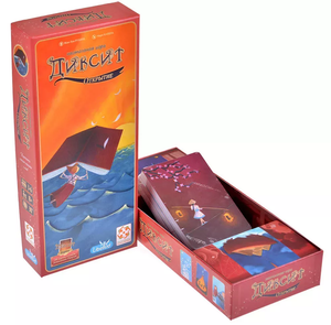 Расширение для настольной игры Диксит 2. Открытие, изображение карточек и коробки дополнения Sovabooks