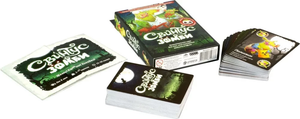 Карточная игра Свинтус: Зомби, 2-е издание от Sovabooks, изображение коробки с игровыми картами и зомби-иллюстрациями