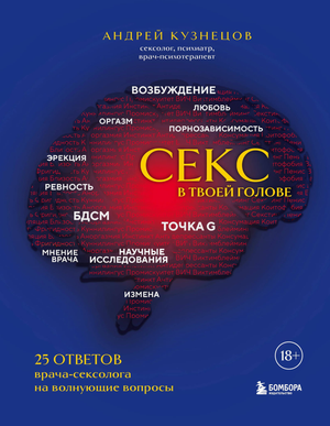 Обложка книги "Секс в твоей голове" А.Н. Кузнецова, российская книга по психологии и отношениям, изображение на белом фоне