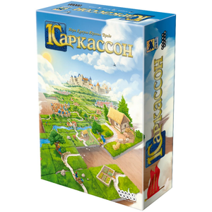 Настольная стратегическая игра Каркассон 3-е издание от Sovabooks, изображение коробки и игровых компонентов