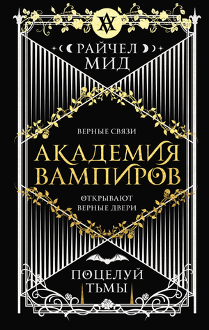 Обложка книги "Академия вампиров. Поцелуй тьмы" Рейчел Мид, фантастическая и фэнтези литература, изображение стандартной обложки