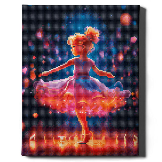 Алмазная мозаика Балерина на сцене Sovabooks 30x40 см, набор для творчества с изображением балерины в сценическом костюме