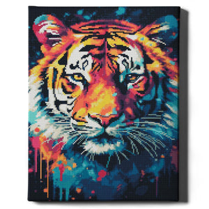 Алмазная мозаика Тигр размером 40x50 см от Sovabooks, художественный набор для творчества с изображением тигра.