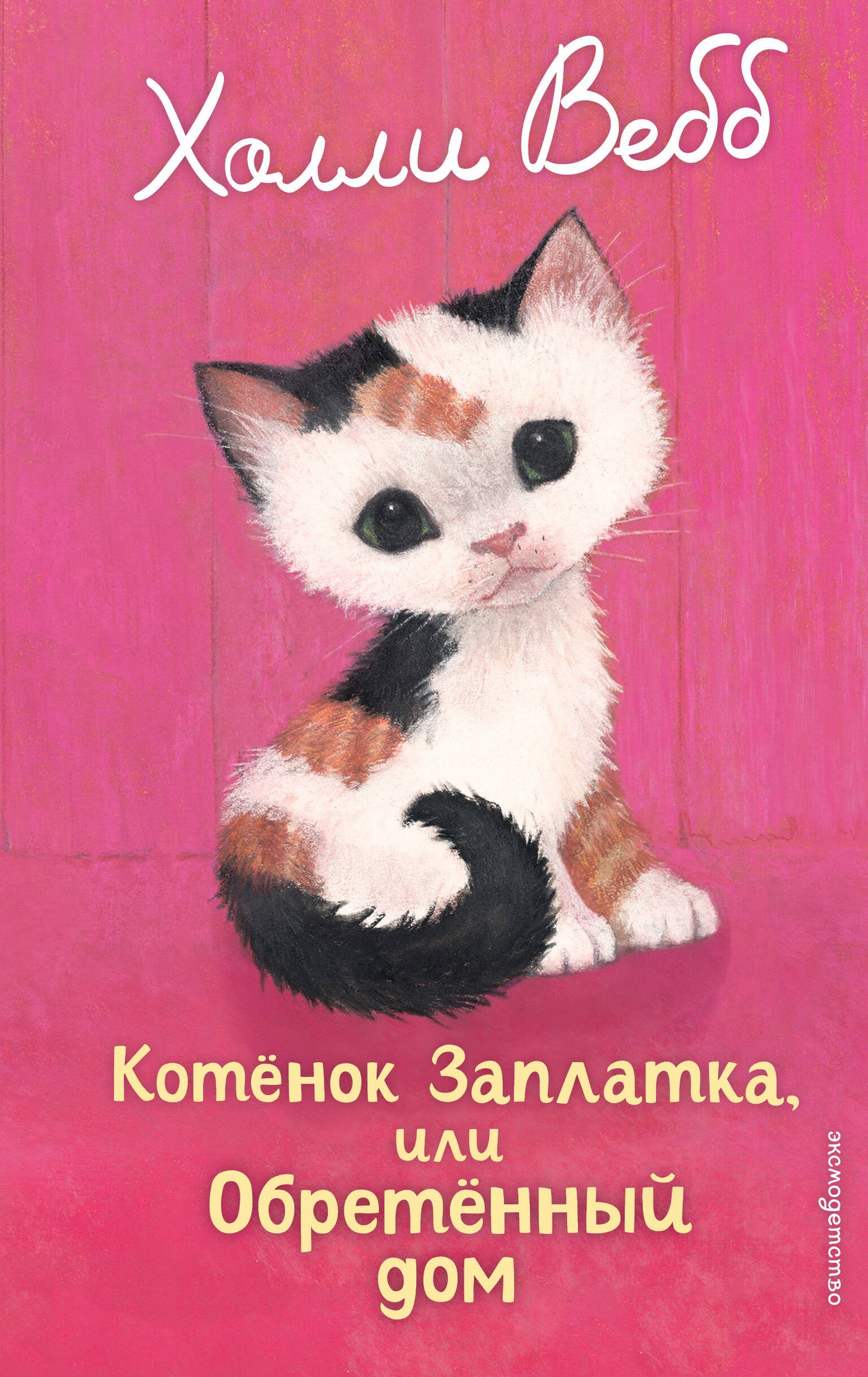 Детская книга "Котенок Заплатка, или Обретенный дом" от SOVABOOKS, изображение обложки с изображением котенка и дома