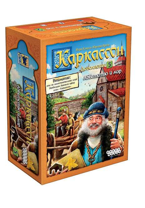 Настольная игра Каркассон: Аббатство и мэр от Sovabooks, стратегическая игра для компании, изображение коробки и компонентов