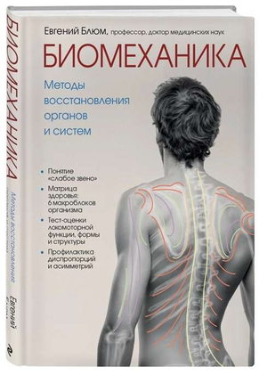 Книга "Биомеханика. Методы восстановления органов и систем" Е.Э. Блюм, издание Sovabooks, обложка и название на изображении