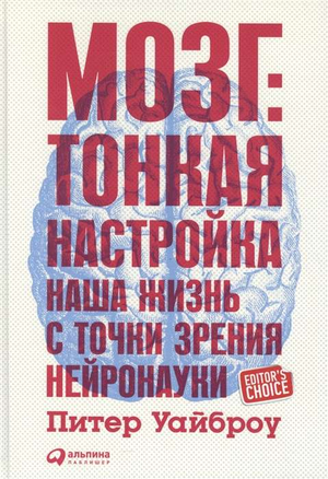 Книга "Мозг. Тонкая настройка" Питера Уайброу о нейронауке и здоровье, изображение обложки книги.