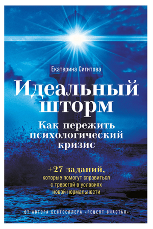 Обложка книги «Идеальный шторм: Как пережить психологический кризис» Екатерины Сигитовой, не художественная литература, психология