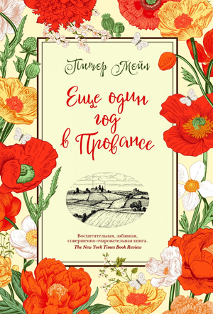 Книга "Еще один год в Провансе" Питера Мейла о рукотворных искусствах и крафтовых наборах, изображение обложки книги.