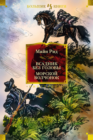 Обложка книги "Всадник без головы. Морской волчонок" Рид М, классическая русская художественная литература, изображение книги