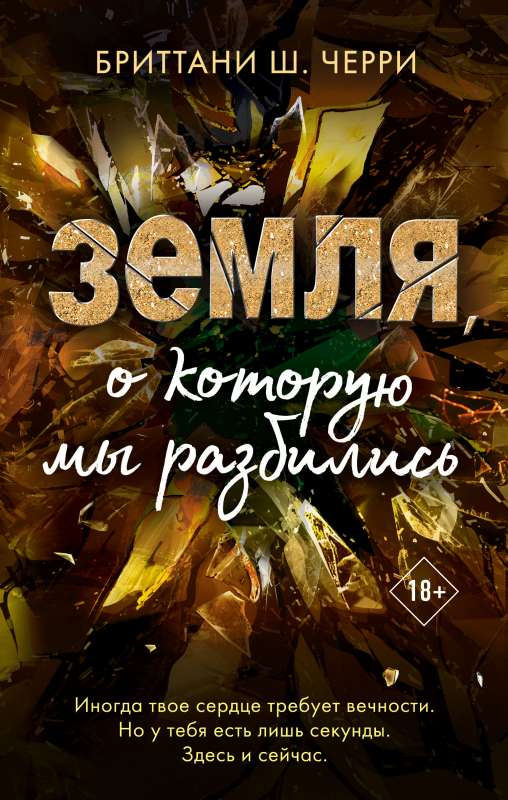 Обложка книги "Земля, о которую мы разбились" от SOVABOOKS, изображение с художественным оформлением и названием.