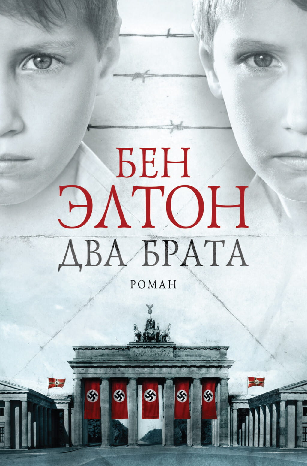 Обложка книги "Два брата" российской современной художественной литературы, изображение с названием и дизайнерским оформлением