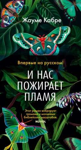 Обложка книги "И нас пожирает пламя" Жауме Кабре, современная русская художественная литература, изображение книги.
