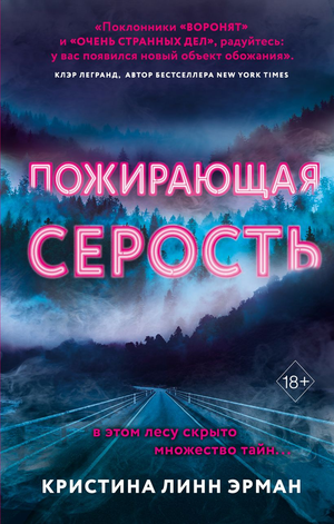 Обложка книги "Пожирающая Серость" Кристины Линн Эрман, фантастический роман, издание Sovabooks, изображение на белом фоне