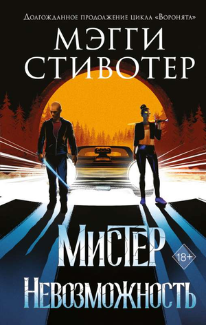 Обложка книги Мистер Невозможность Мэгги Стивотер, фантастический роман от Sovabooks, изображение с названием на фоне.