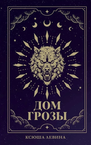 Обложка книги «Дом грозы» Ксюши Левиной, российский фантастический роман, изображение на белом фоне