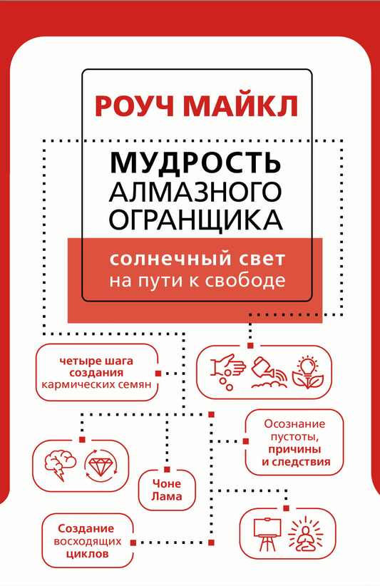 Обложка книги "Мудрость Алмазного Огранщика" с ярким солнечным светом и золотистым дизайном на фоне.