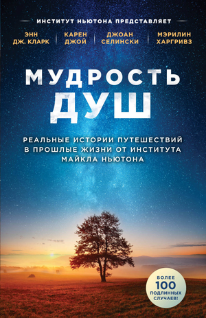 Книга "Мудрость душ" о прошлых жизнях, авторы Кларк Э., Джой К., с обложкой и названием, издана Sovabooks.