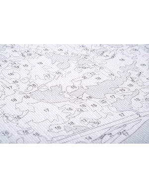 Картина по номерам "Цветочная дама" от Sovabooks, набор для творчества с изображением цветочной дамы и цветами.