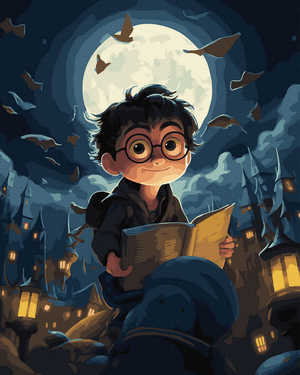 Картина по номерам Гарри Поттер от Sovabooks, набор для творчества с изображением из мультфильма Гарри Поттер