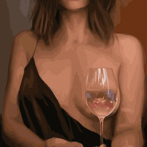 Книга Картина по номерам Дама с бокалом - nan | SOVABOOKS