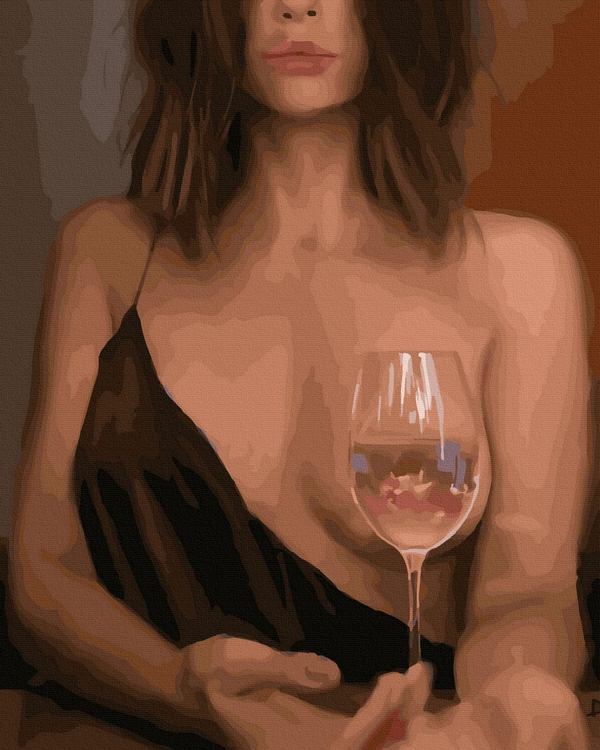 Книга Картина по номерам Дама с бокалом - nan | SOVABOOKS