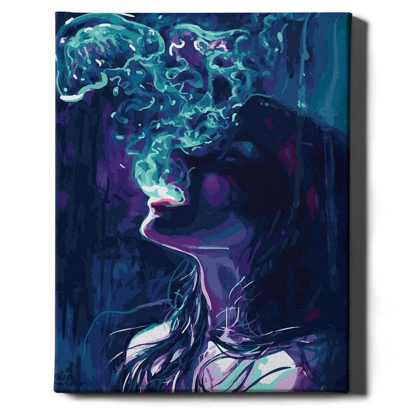 Картина по номерам "Дым" от Sovabooks, комплект для творчества, изображение дымового пейзажа, художественный набор для творчества