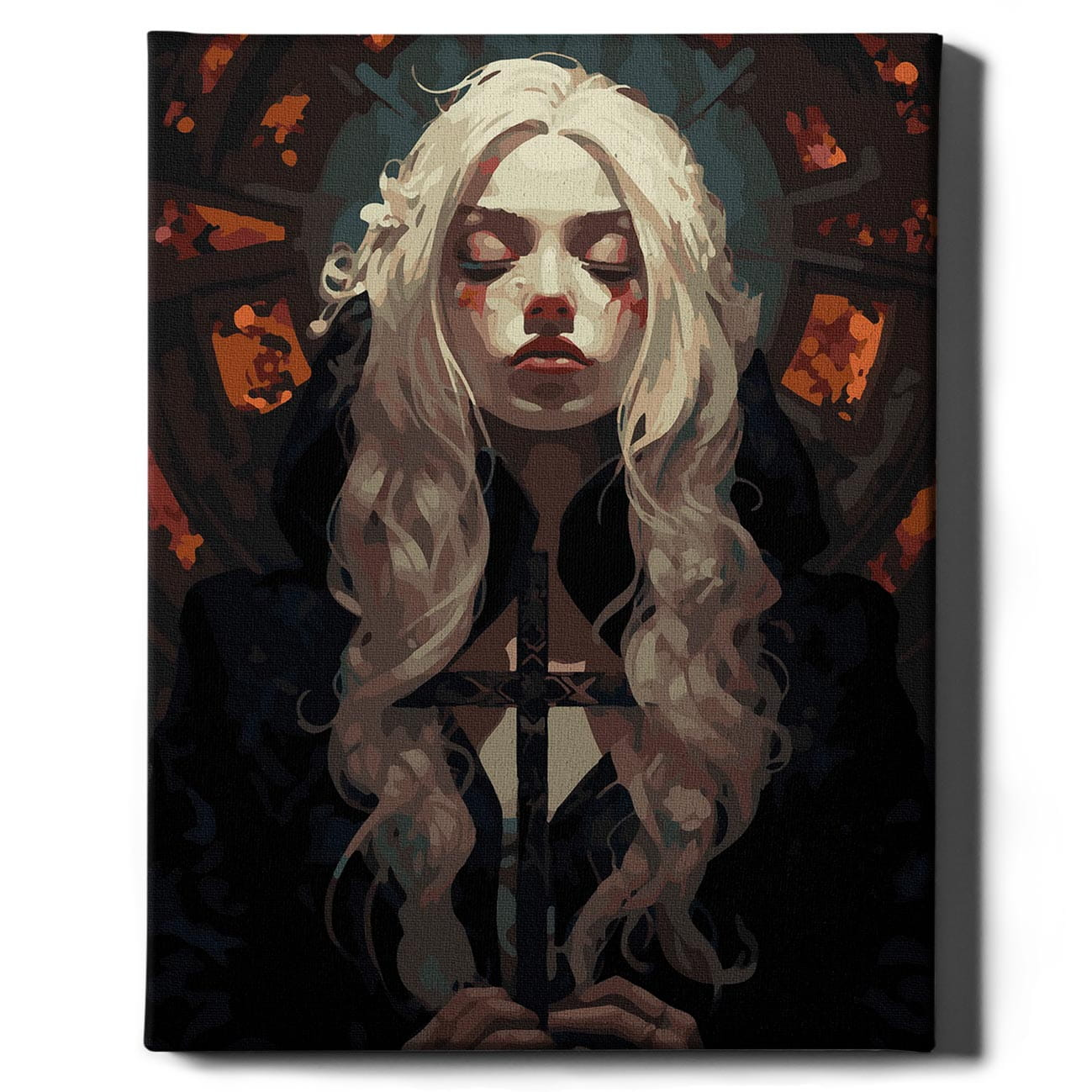 Книга Картина по номерам Дама с крестом - nan | SOVABOOKS