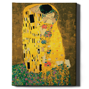 Картина по номерам "Поцелуй" от Sovabooks, набор для творчества, изображение романтического поцелуя, художественный комплект