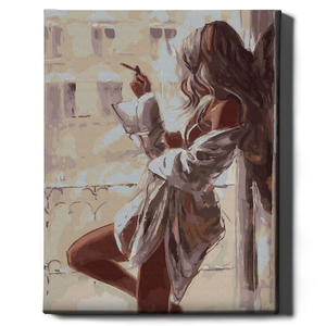 Картина по номерам Тихое утро от Sovabooks, набор для творчества с изображением спокойного утреннего пейзажа в художественном стиле