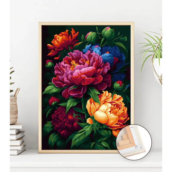 Картина по Секерты цветов ночи (Черное полотно)