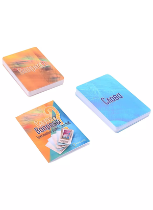 Психологические метафорические карты Sovabooks "Слова и Вопросы" с текстовыми рамками для интерпретации и работы с метафорами