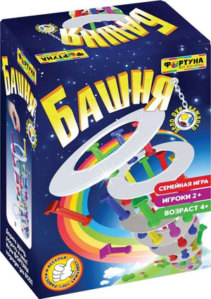 Настольная семейная игра Башня от Sovabooks, классическая игра для всей семьи, с деревянными брусками и игровой структурой