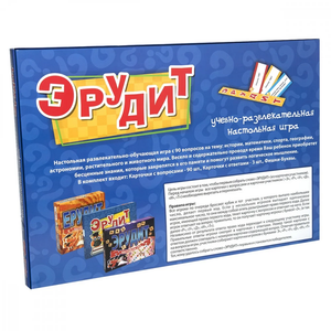 Настольная игра Ерудит от Sovabooks, развивающая логические и коммуникативные навыки для веселых вечеров.