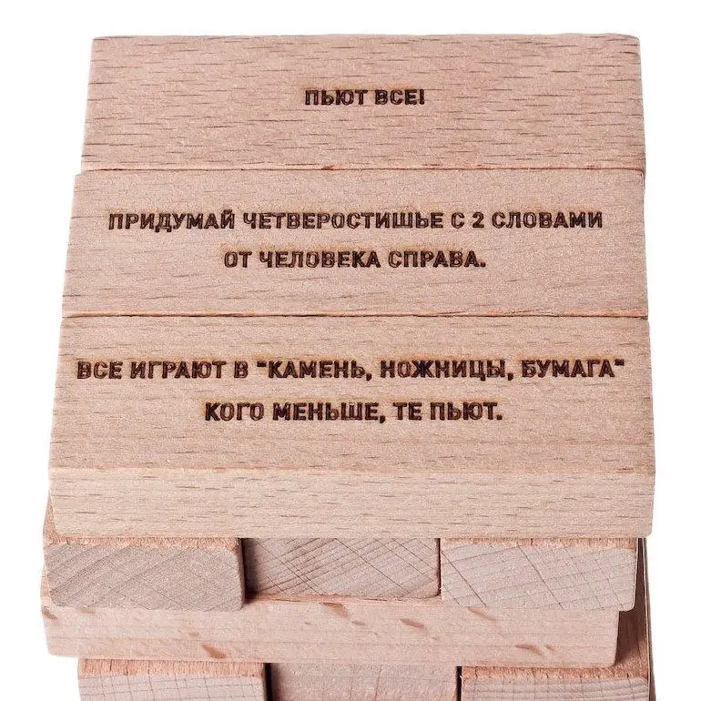 Настольная игра Башня ХХХ Алкогольная от SOVABOOKS, игра на ловкость и стратегию, изображение игровой компоненты