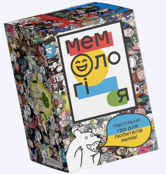Настольная игра Мемологія от SOVABOOKS для веселых вечеров и командных развлечений.