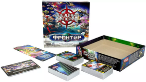 Настольная стратегическая игра Звёздные Империи Фронтир от Sovabooks, изображение коробки и игрового поля