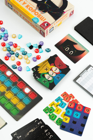 Настольная игра Кіт у коробці от Sovabooks, семейная игра с яркими иллюстрациями и игровыми компонентами