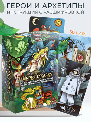 Метафорические ассоциативные карты Sovabooks "Через сказку" для работы с внутренними героями и архетипами, изображение на карте