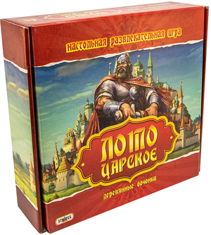 Настольная игра Лото с деревянными бочонками Царське, классическая игра для всей семьи, от бренда Sovabooks